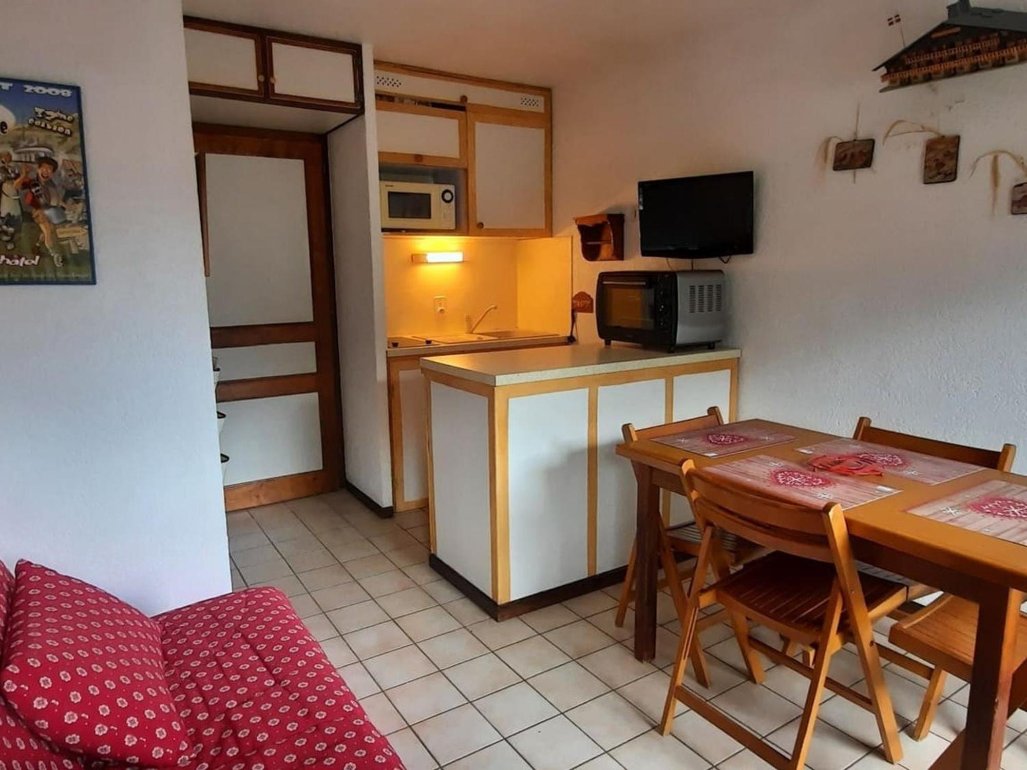 Apartamento Charmant Studio 3 Pers. Avec Balcon, Proche Centre Et Remontees, Parking Inclus, Chatel - Fr-1-676-34 Exterior foto